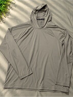 Gildan Men’s Hooded Long-Sleeve Performance Pullover - Light sage